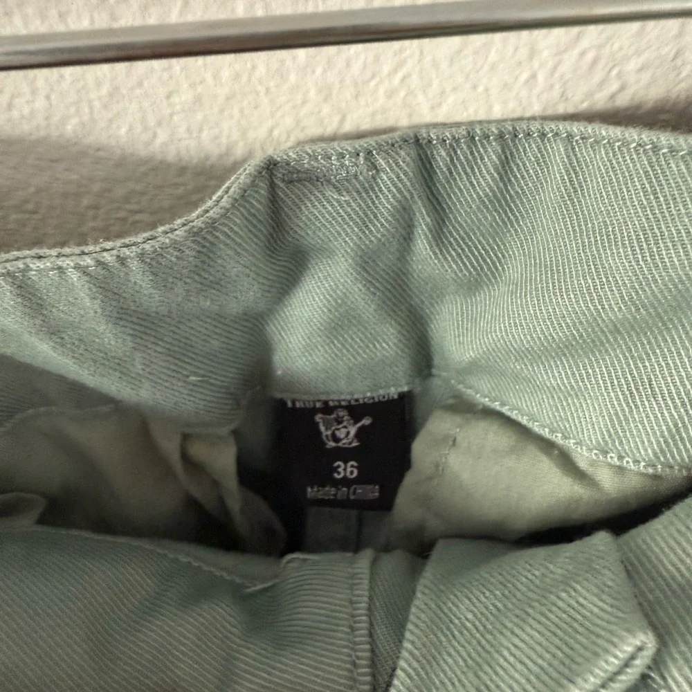 True Religion Men's Cargo Pants - Light Green